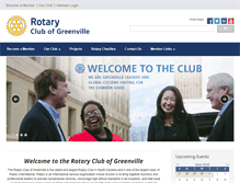 Tablet Screenshot of greenvillerotary.org